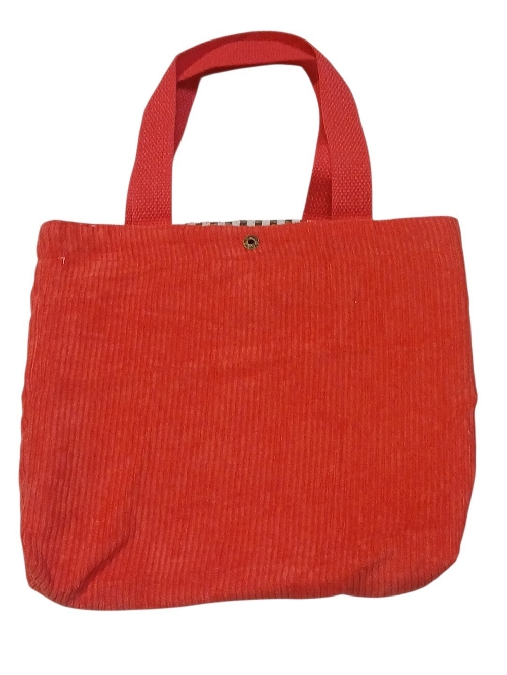 Peanuts -Corduroy ECO Friendly Tote/Hand Bag,The Whole Gang is Here,Inside Pocke - Picture 2 of 12